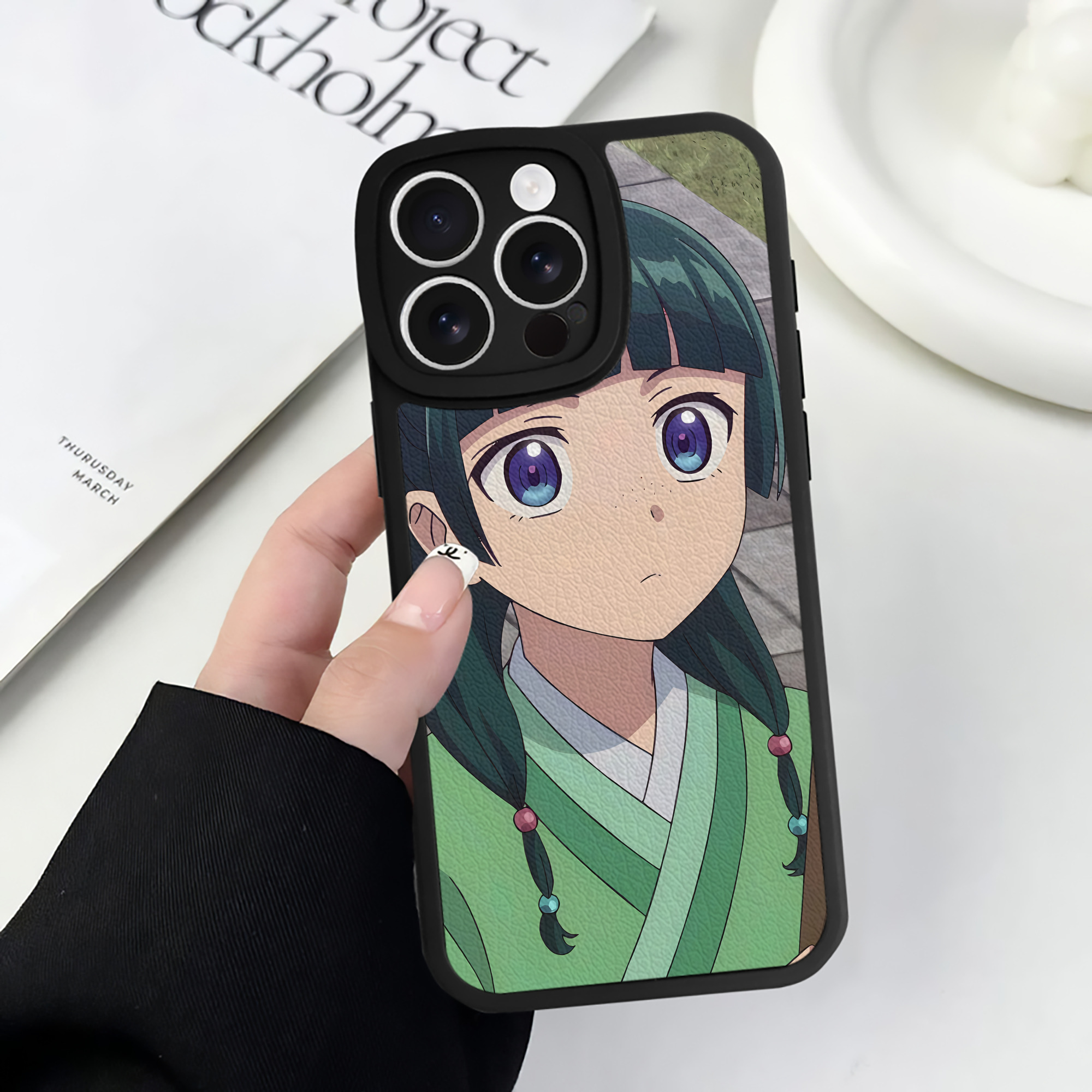 薬屋のひとりごと The Apothecary Diaries 【iPhone 16シリーズ対応】シリコンスマホケース（レザー調） 材質：シリコン